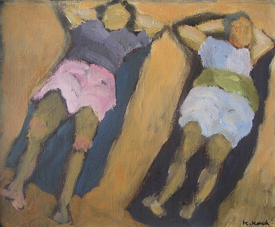 Solbadarna II, painting